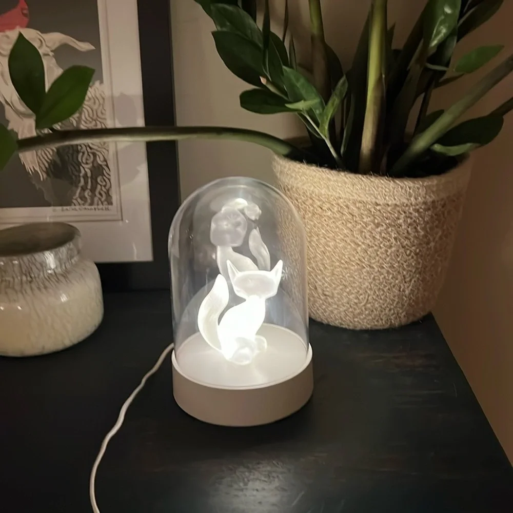 IKEA Fox light for Woodland or Winter Theme Nursery - wireless or USB cord.
